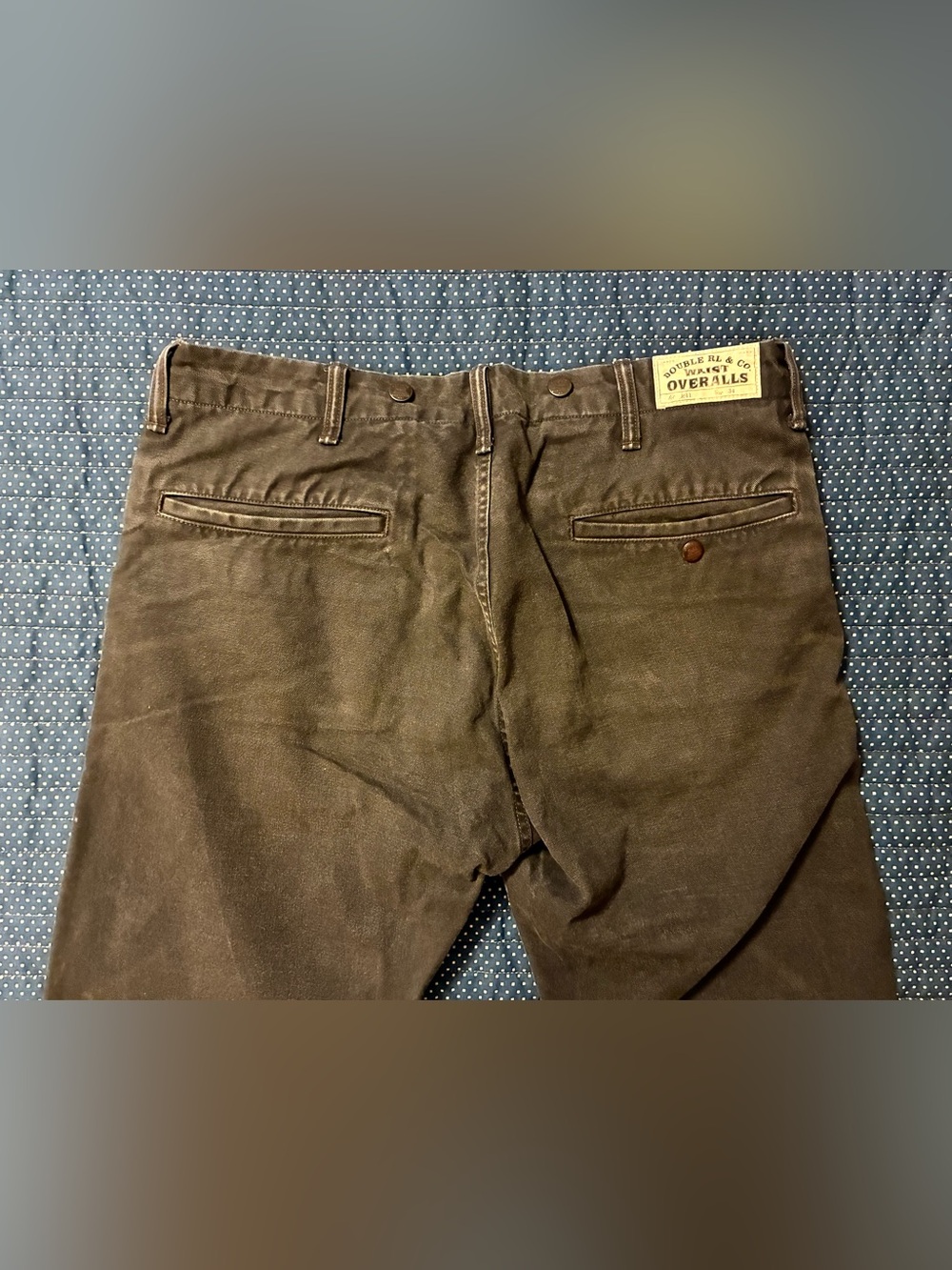DOUBLE RL RALPH LAUREN RRL SELVEDGE CANVAS PANTS- 34X34 - Picture 12 of 13